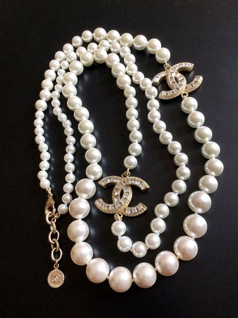 coco chanel cc necklace|real chanel necklace.